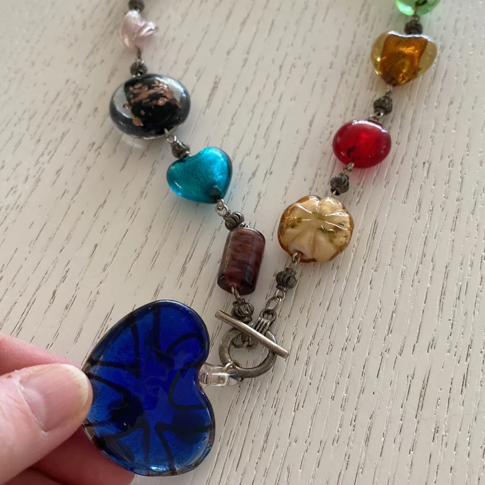 🌼 Vintage - Glass Bead Necklace 🌼 - Picture 5 of 5